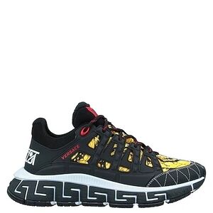 Versace Black and Yellow Sneakers